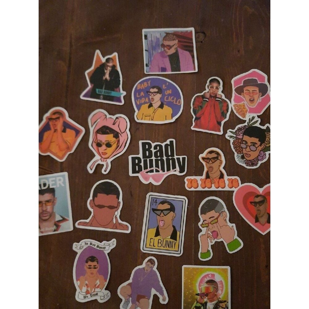 BAD BUNNY STICKERS Bad Bunny Stickers 50 vinyl decals - Picture 3 of 5